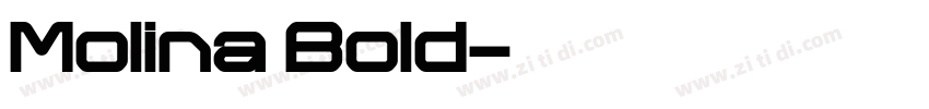 Molina Bold字体转换